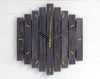 Rustic Chic Decor Wooden Wall Dark Clock