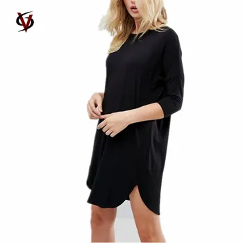 long sleeve oversized t shirt dress