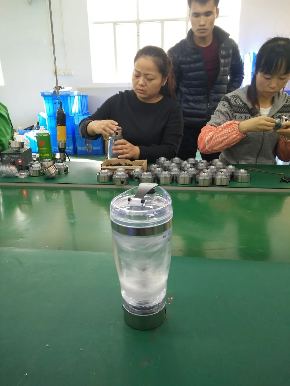 Factory offer Electric protein shaker with mixer powder