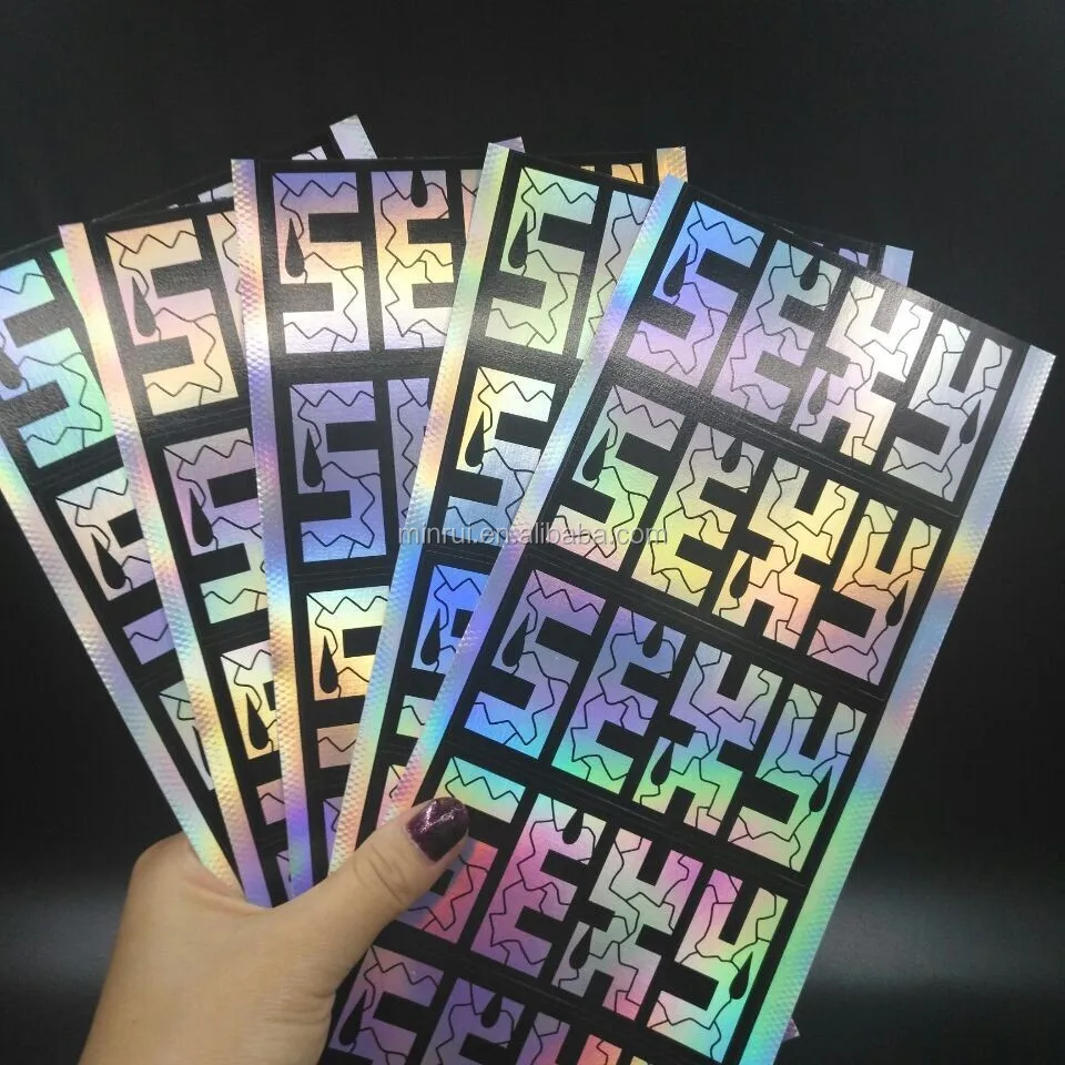 Custom Black Printing Hologram Graffiti Eggshell Stickers Buy 3d