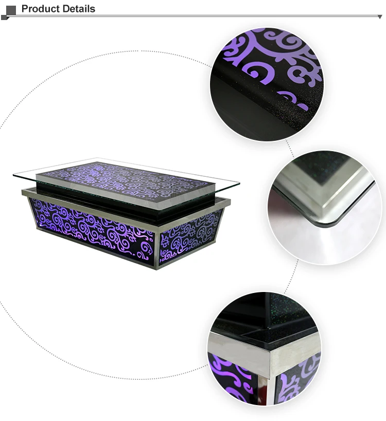 Indoor led light up glow cubes bar tables room furniture