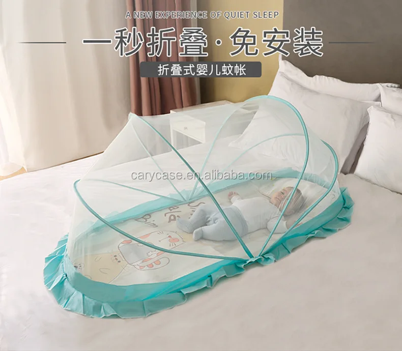 newborn bed with mosquito net