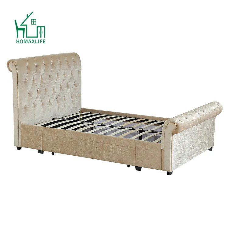 Free Sample Full Ireland Single Double Velvet Bed Frame Buy Red Royal