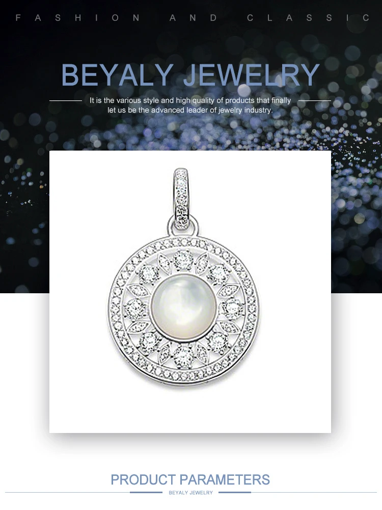 product-Exquisite Aquamarine Sterling Silver Wholesale Necklace Chains-BEYALY-img