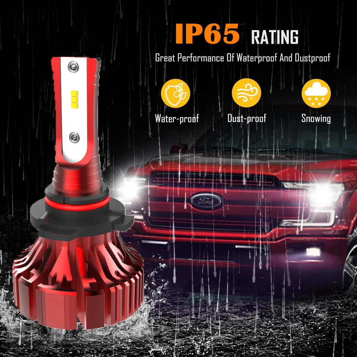 I8 Fanless Mini LED Headlight