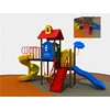 CE EN1176 carton house theme small Children baby kids plastic outdoor playground equipment swing slide for sale