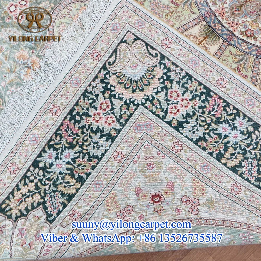 Klassieke ontwerp van handgemaakte turkse beige 5x7.5ft dubbele ...