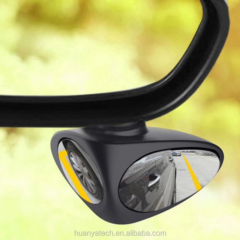 Car Blind Spot Wide Angle Mirror 360 Rotation Adjustable Convex Rear