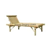 Outdoor natural solid long length Natural bamboo chair for garden and sleeping