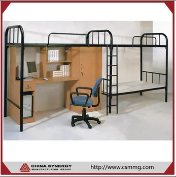 Factory Price Middle School Student Bunk Bed With Desk For Student