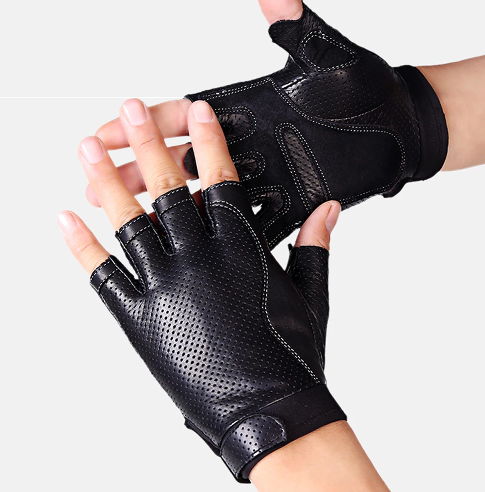 Tactical Half Finger 100% Leather Paintball Airsoft Military Tactical ...