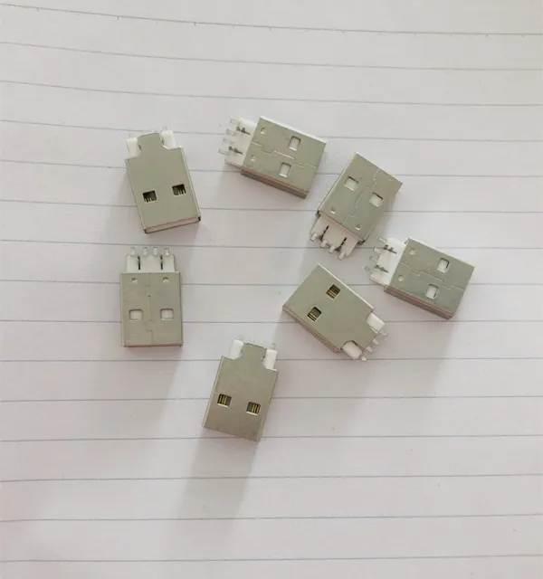 White Lot2 USB 3.0 A Type Female to Female Nickel Plated Modular Keystone Jack