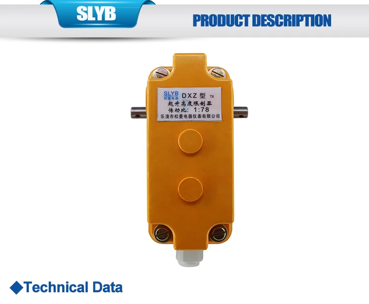 DXZ Limit Switch for Flat Top Tower Cranes - IP65 Protection