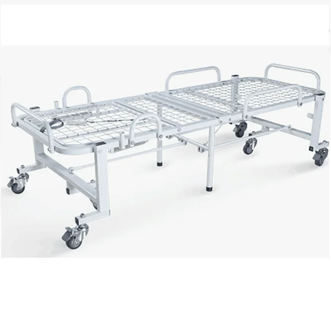 Hospital cold steel foldingbed with cheap price for nursing use