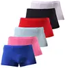Comfortable Men's Breathable Underwear Ice Silk Boxer Briefs Sexy Low Rise Trunks