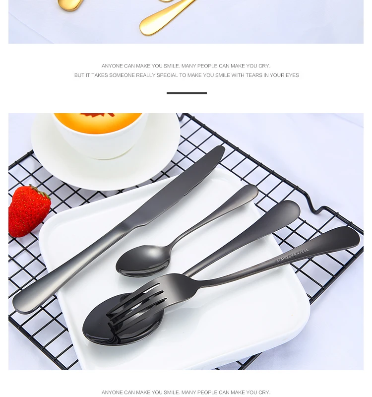 Knife Spoon Fork Set 24 pcs Stainless Steel Cutlery Set and Flatware Set with Gift Box