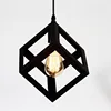 small polygon geometric metal pendant light,vintage industrial hanging lamp