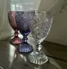 Hongyi high quality dishwasher safe wholesale colored glass goblet