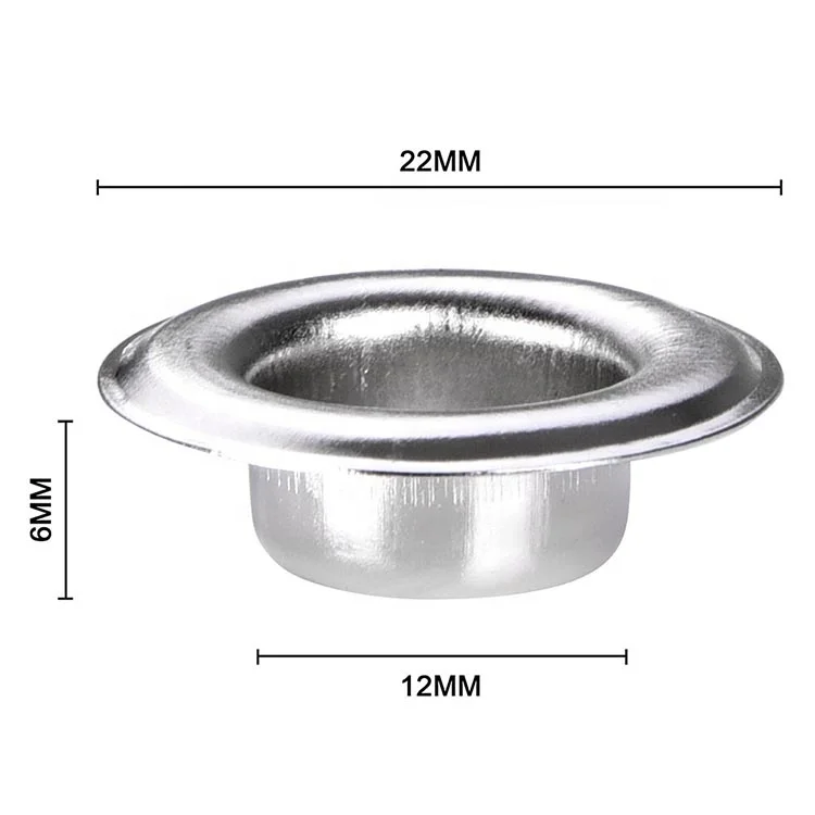  Quality assurance 12mm stainless steel ring eyelet buttonhole single eyelet