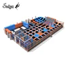 foam pit cube jumping bed square trampoline dodgeball park builder