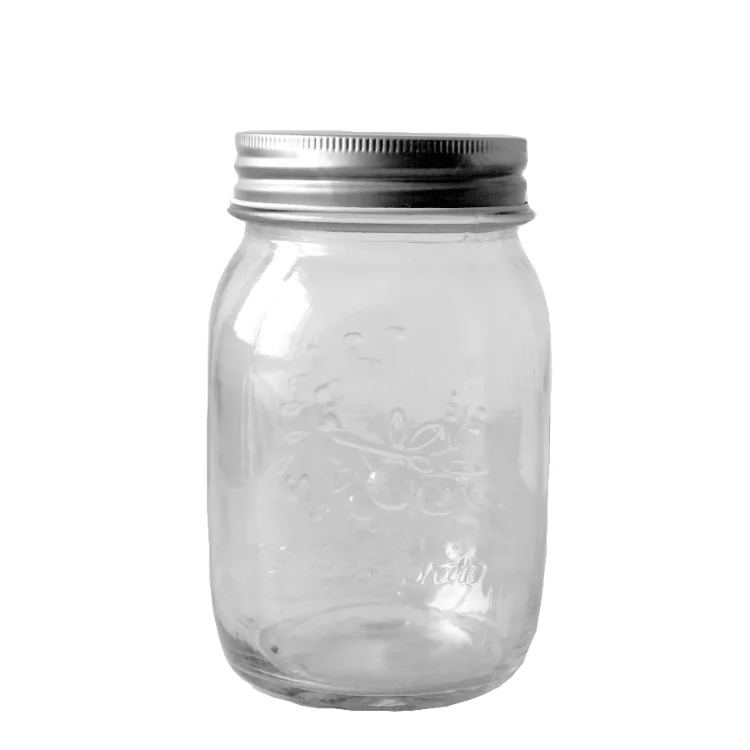16oz Glass Mason Jar With Screw Top Lid Buy Mason Jar,Glass Jar With Screw Top Lid,Glass Jar