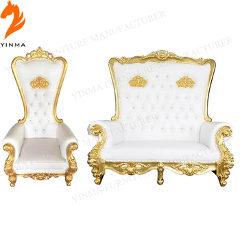 Hot Sale Factory Price Luxury High Back King And Queen Throne Chairs Luxury King Throne Chair View Luxury King Throne Chair Yinma Product Details From Foshan Yinma Furniture Co Ltd On Alibaba Com