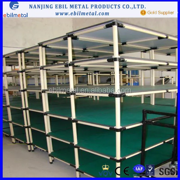 Hot Sale Abs Plastic Coated Pipe Racks System Manufacturer From Nanjing