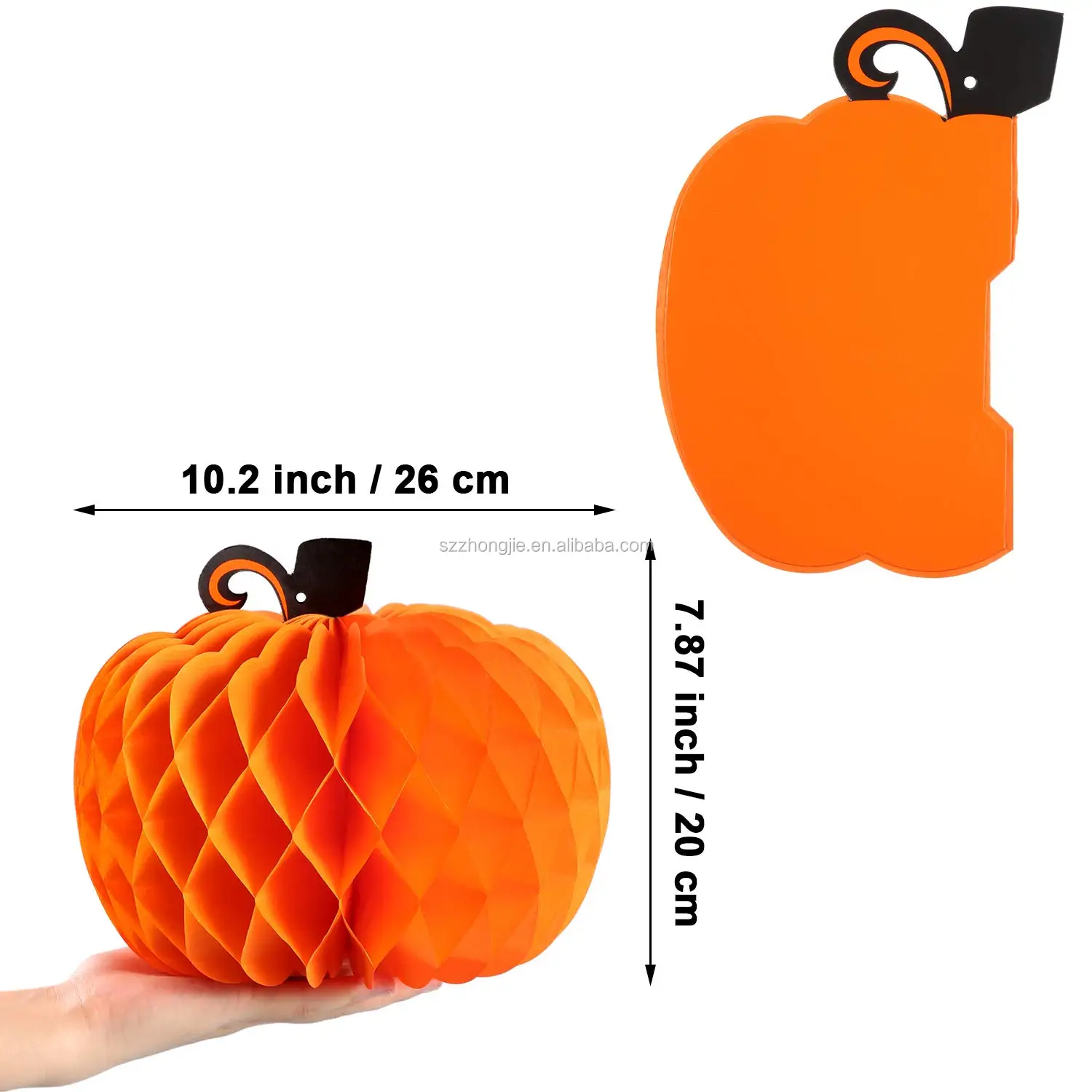 Halloween Citrouille Decoration En Nid D Abeille Hallowam Maison Jardin Decoration Fete Citrouille Fournitures Papier De Soie Personnaliser Tentures Buy Boules De Papier En Nid D Abeille Decoration D Halloween Boule De Papier De Soie Product