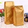 Custom design eight side sealed stand up matt printing side gusset pouch for coffee