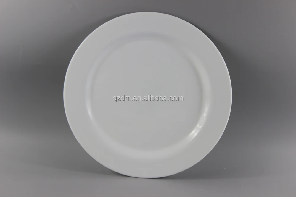 Ivory Melamine Round Plates For 5 Star Hotel