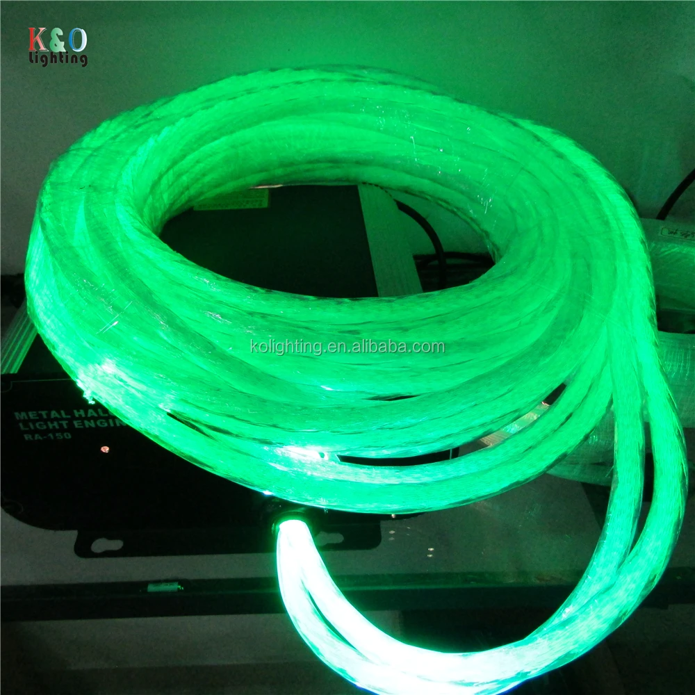 Multi Strand Side Glow Fibre Optic Lighting Cable For Swimming Pool