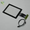 Samples in stock available 10.4" touch screen panel with multi touch 10 points with black silk printing