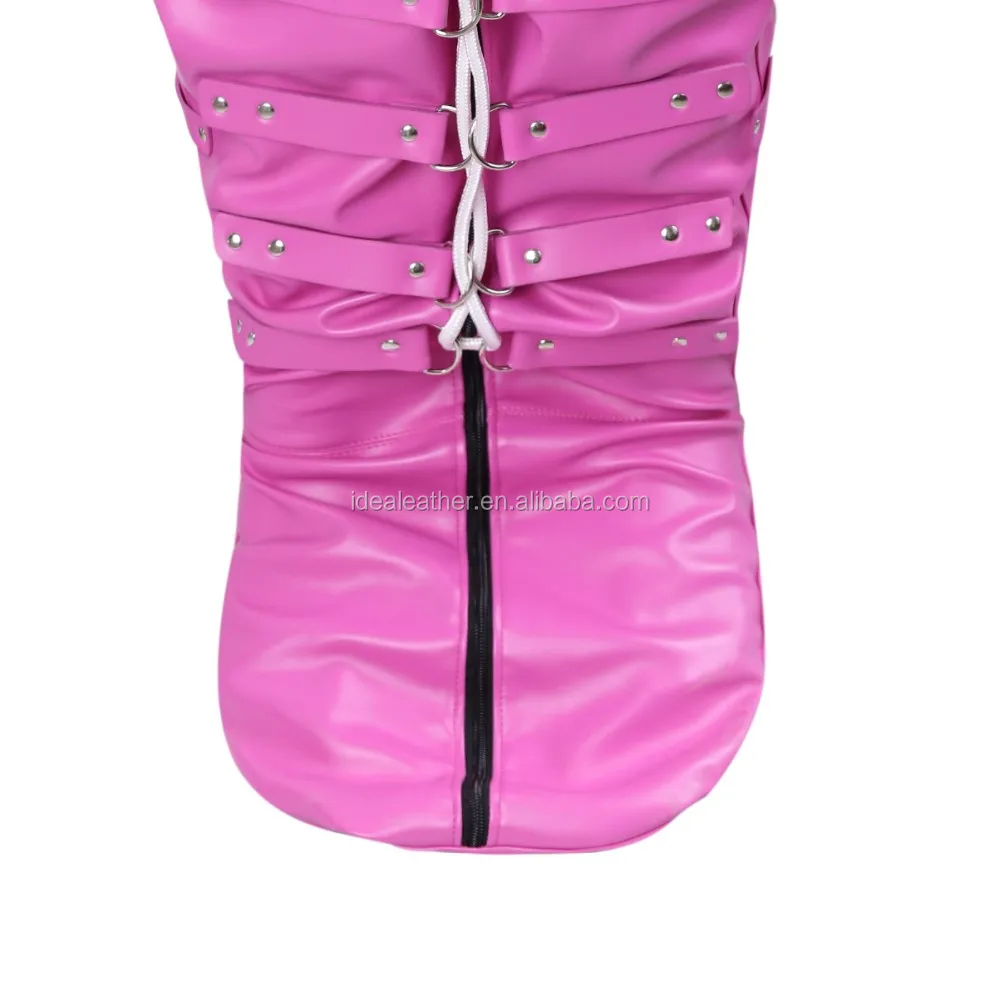 Factory Sextoys Leather Body Restraint Bag Bondage Full Body Bag Fetish Bondage Cloth Restraints