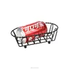 Metal Wire Scroll Bread Basket, Black