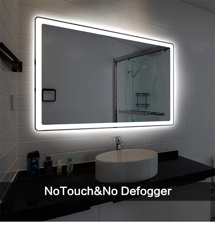Wall Mounted Backlit Illuminated Led Mirror Bluetooth Led Lighted