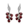 94595 Xuping grape shape diamond Spring button earrings, different color available Banquet Jewellery