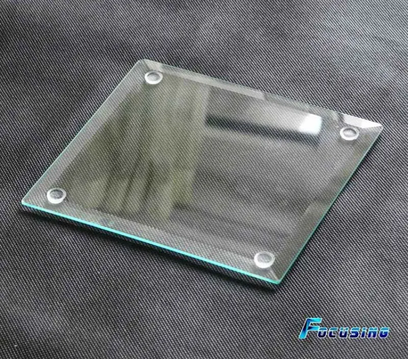 Clear Square Beveled Edge Toughened Tempered Glass Placemat Buy Glass