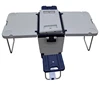 Factory price multi function camping picnic folding rolling ice chest table cooler box with chairs