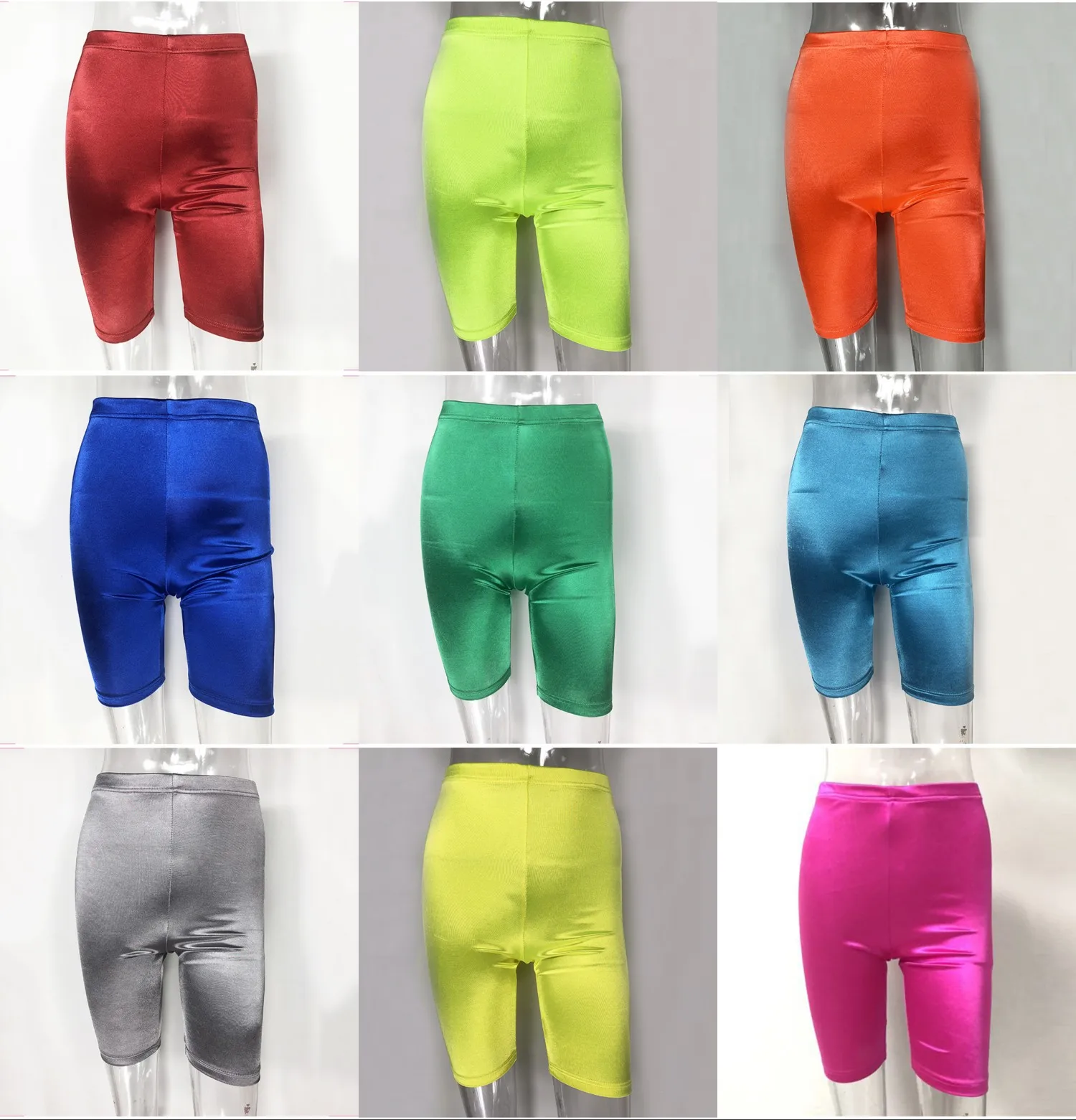 biker shorts neon