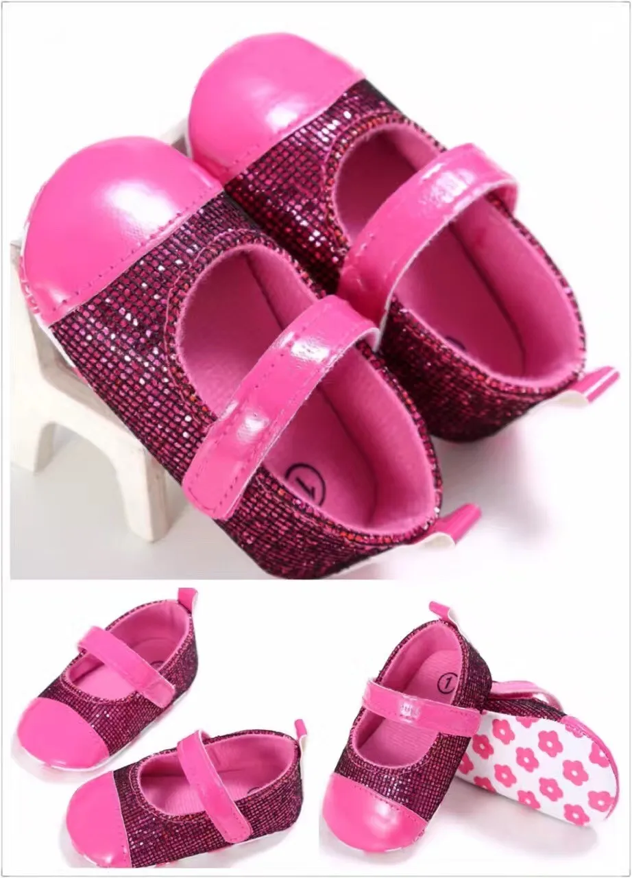 2017 Lovely Sequins Cute Wedding Princess Baby Shoes - Buy Beautiful ...