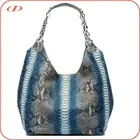 Nouveau concepteur de luxe python peau fourre-tout sac à main