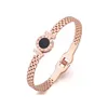 Personalized Roma Numerals Round Cakes Love Hinged Bracelets Bangles
