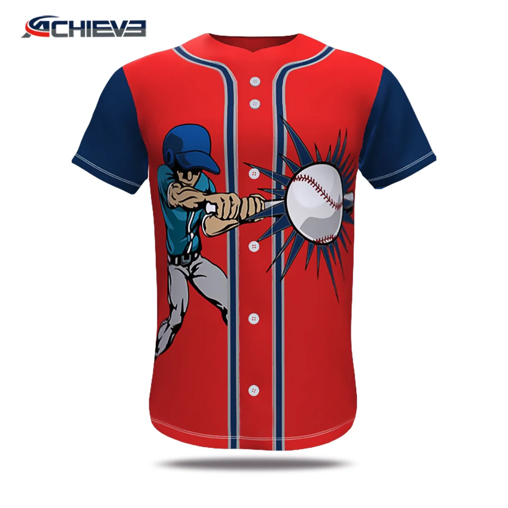 custom design baseball jersey