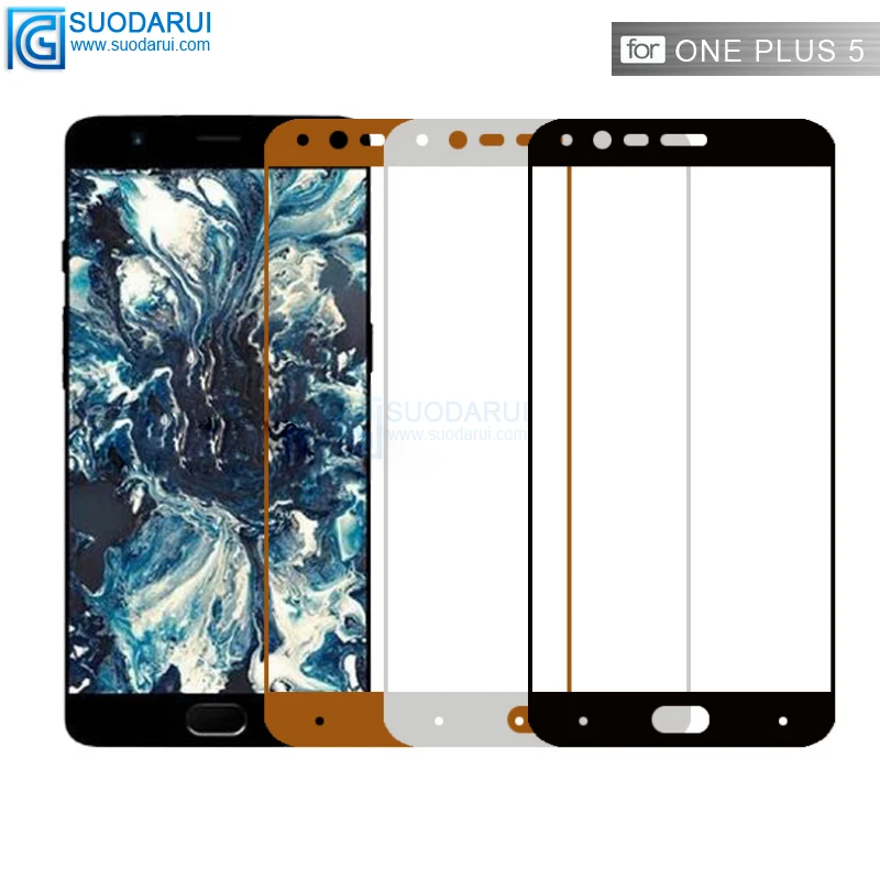 3D Full tempered glass screen Protector For One Plus 5 Full Curved Film