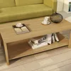 Acid-base proof wood and glass turkish furniture coffee table
