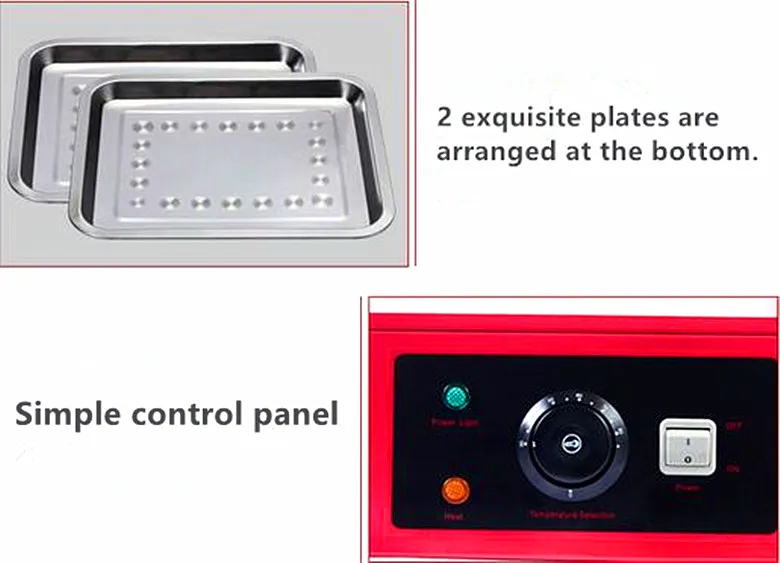 3 Layer Warming Showcase Food Warming Cabinet Pie Warmer Food Warmer