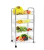 customized floor standing metal fruit vegetable stand design