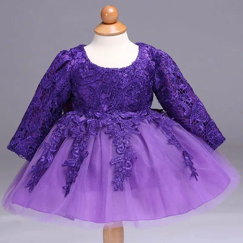 Latest Spring Children Clothing Kids Lace Pageant Dress Flower Girls ...