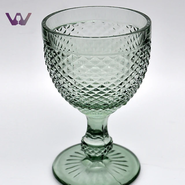 machined press made different size glass water goblet for sale