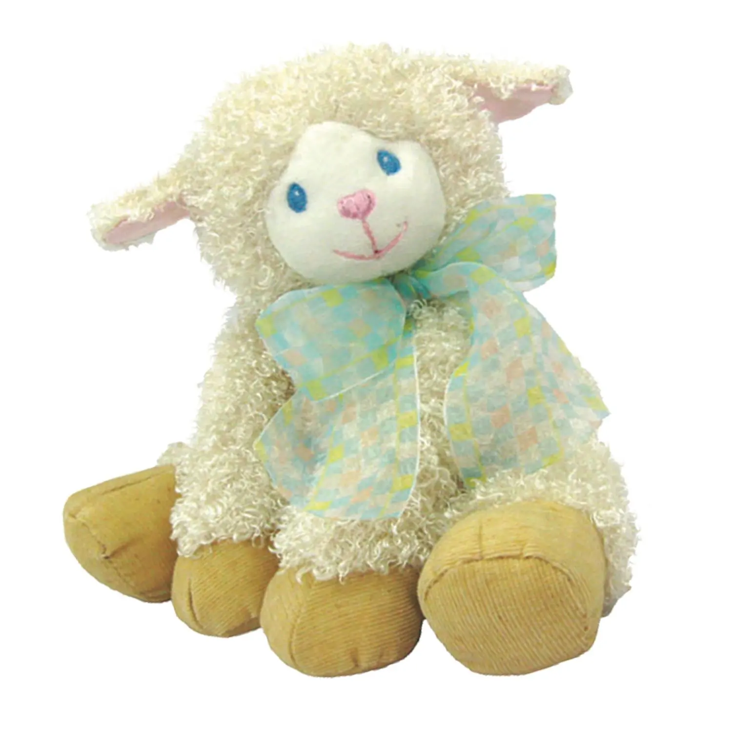 large stuffed lamb toy